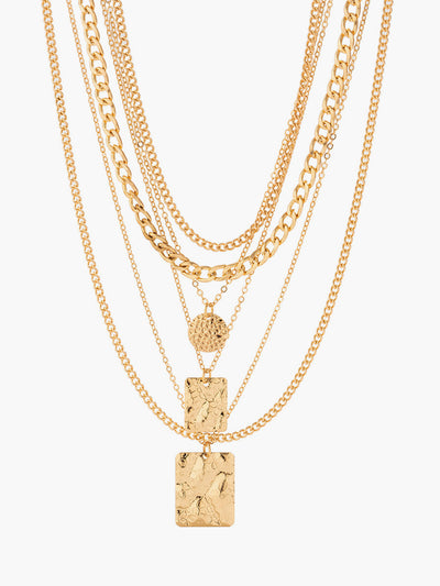 Mehrsträngige goldene Schichtkette