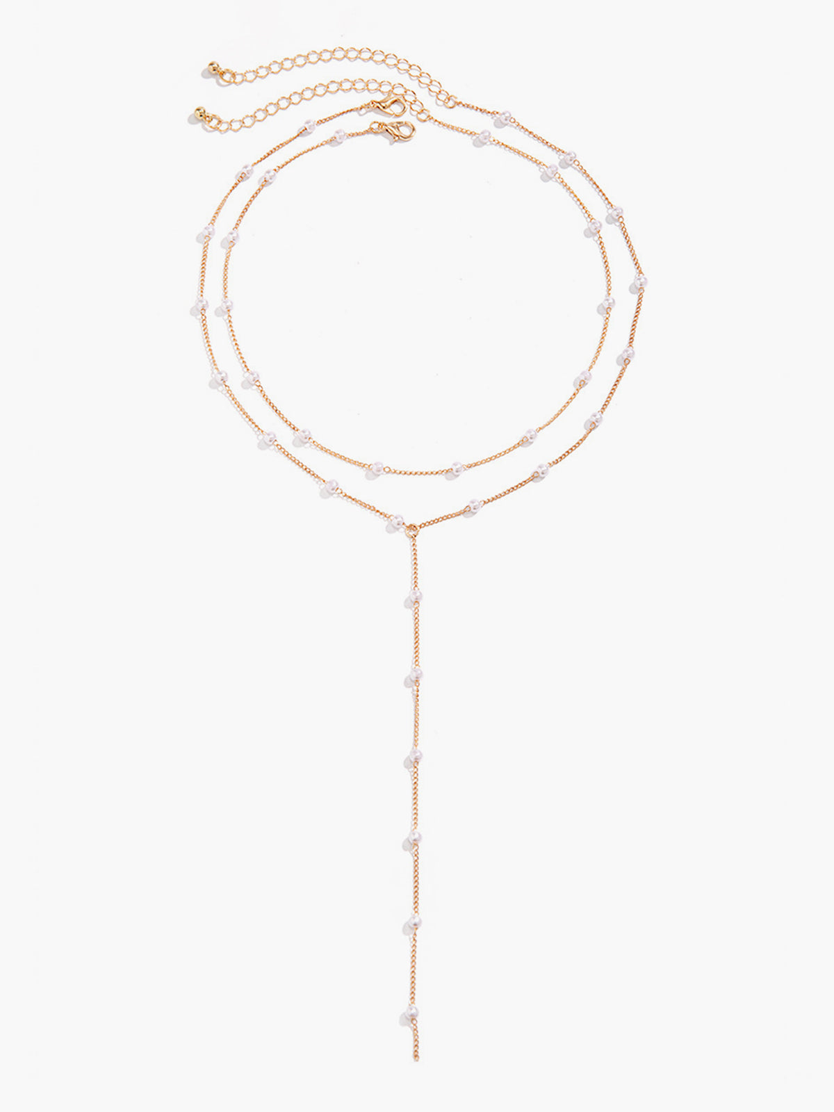 Goldbeschichtete handgemachte Perlenkette