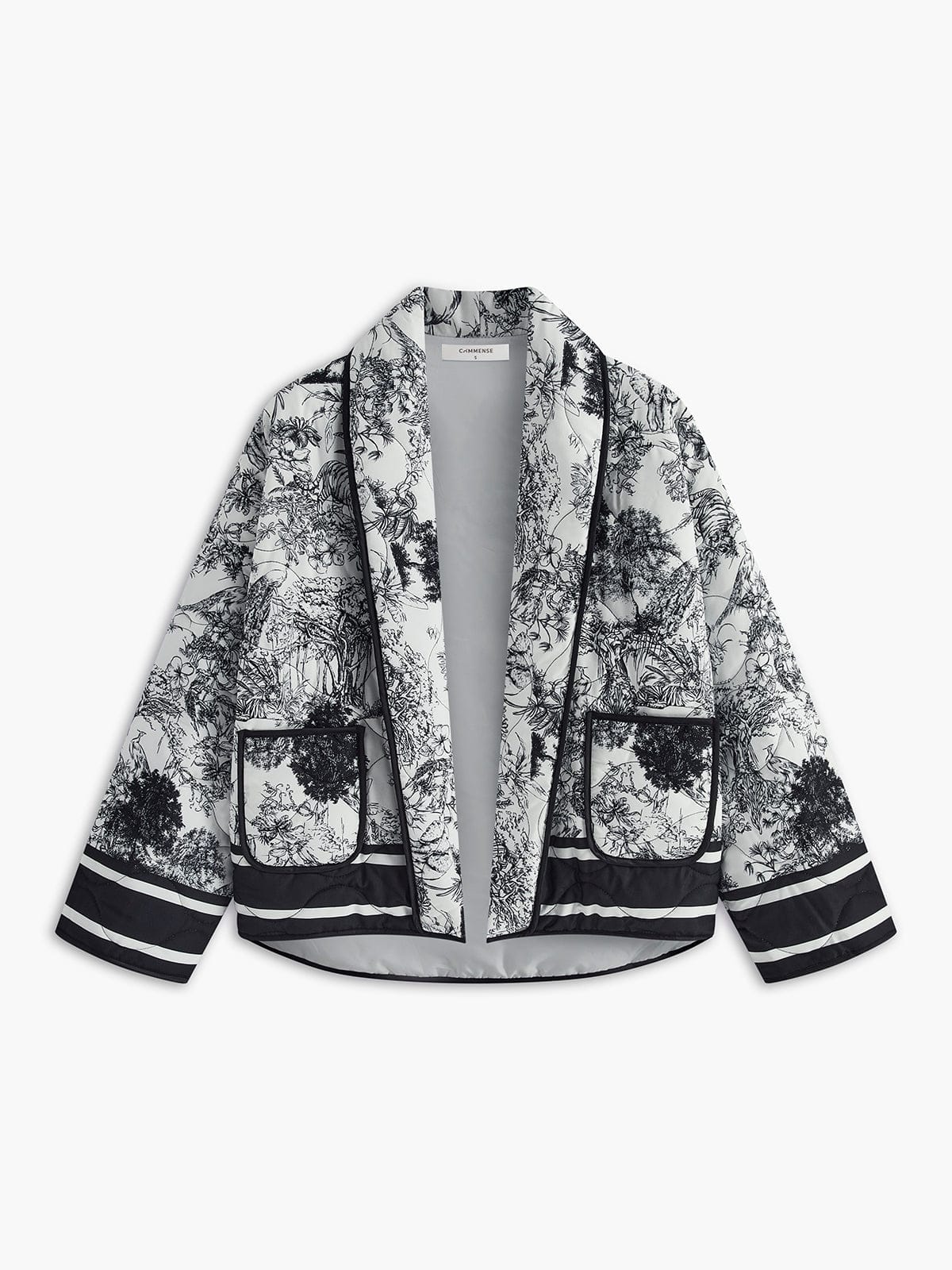 Leichte Sommerjacke mit Kunstvollem Print – Eleganz trifft auf Komfort