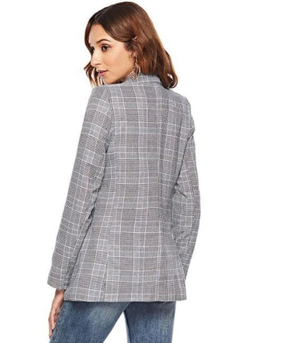 Kariertes Blazer im Doppelreiher-Stil | Modern & Vielseitig | Eleganter Look
