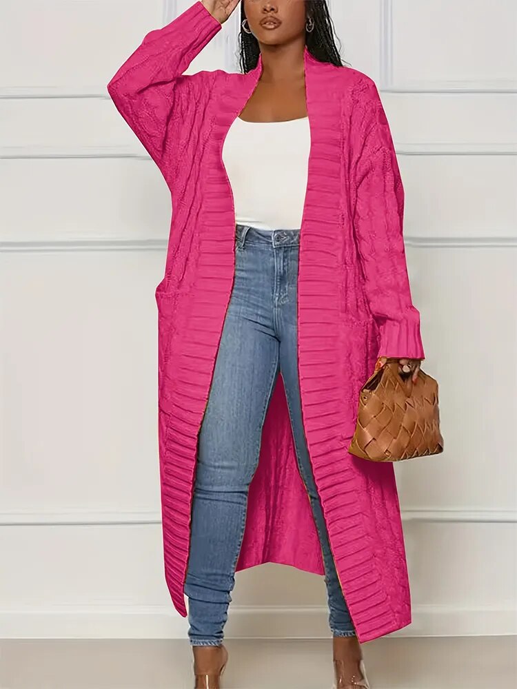 Avelena | Grobstrick-Cardigan mit Taschen