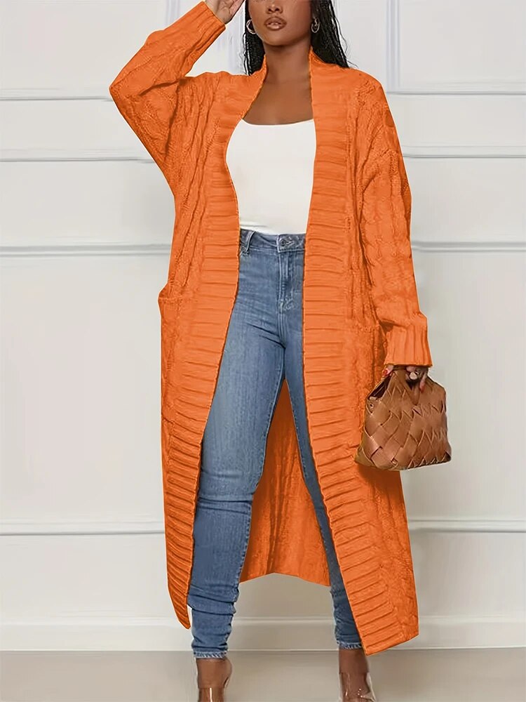Avelena | Grobstrick-Cardigan mit Taschen