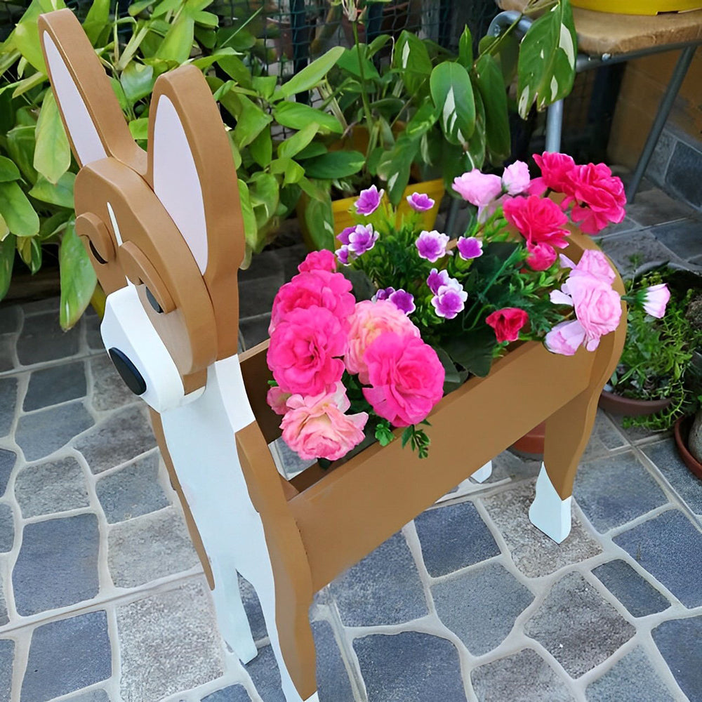 Basenji Flower Pot
