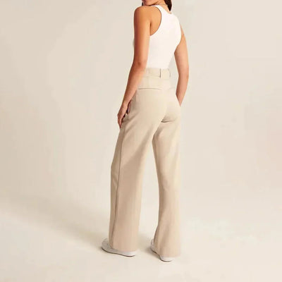 Seraphelle – Elegante High-Waist-Hose mit weitem Bein