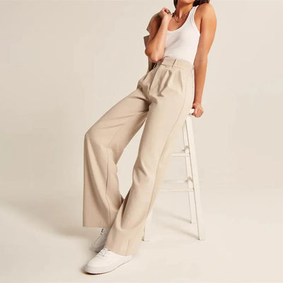 Seraphelle – Elegante High-Waist-Hose mit weitem Bein