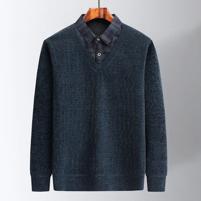 Avelena | Pullover mit Hemdkragen