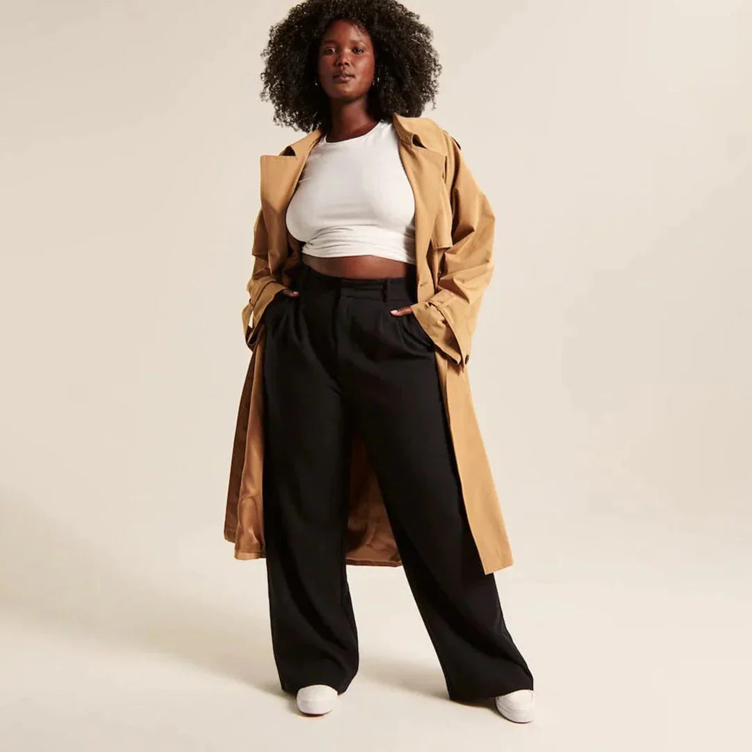 Seraphelle – Elegante High-Waist-Hose mit weitem Bein