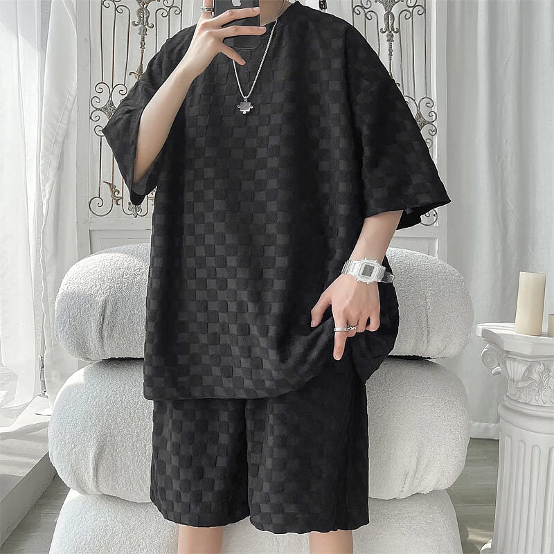 Curatus - Herren Set: Urbanes Zweiteiliges T-Shirt & Shorts für Männer