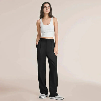 Seraphelle – Elegante High-Waist-Hose mit weitem Bein
