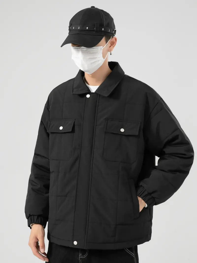 Avelena | Stylische Solide Fleecejacke mit Taschen, Lässig, Atmungsaktiv, Revers