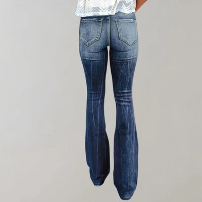 Lunareth – Stylische Schlagjeans im Used-Look