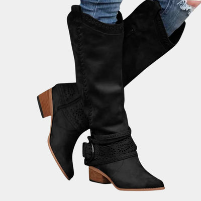 Nimorielle – Kniehohe Lederstiefel