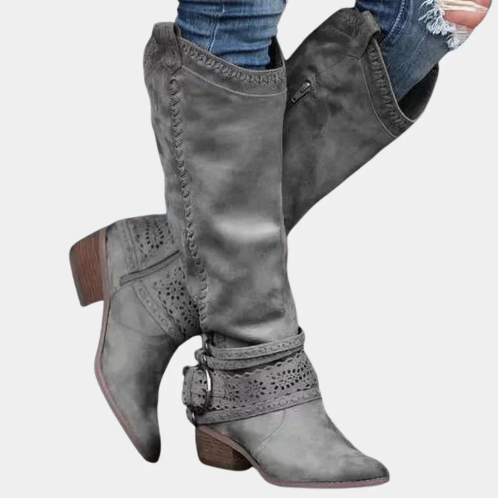 Nimorielle – Kniehohe Lederstiefel
