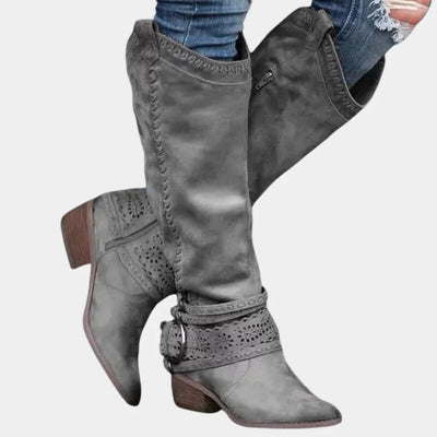 Nimorielle – Kniehohe Lederstiefel