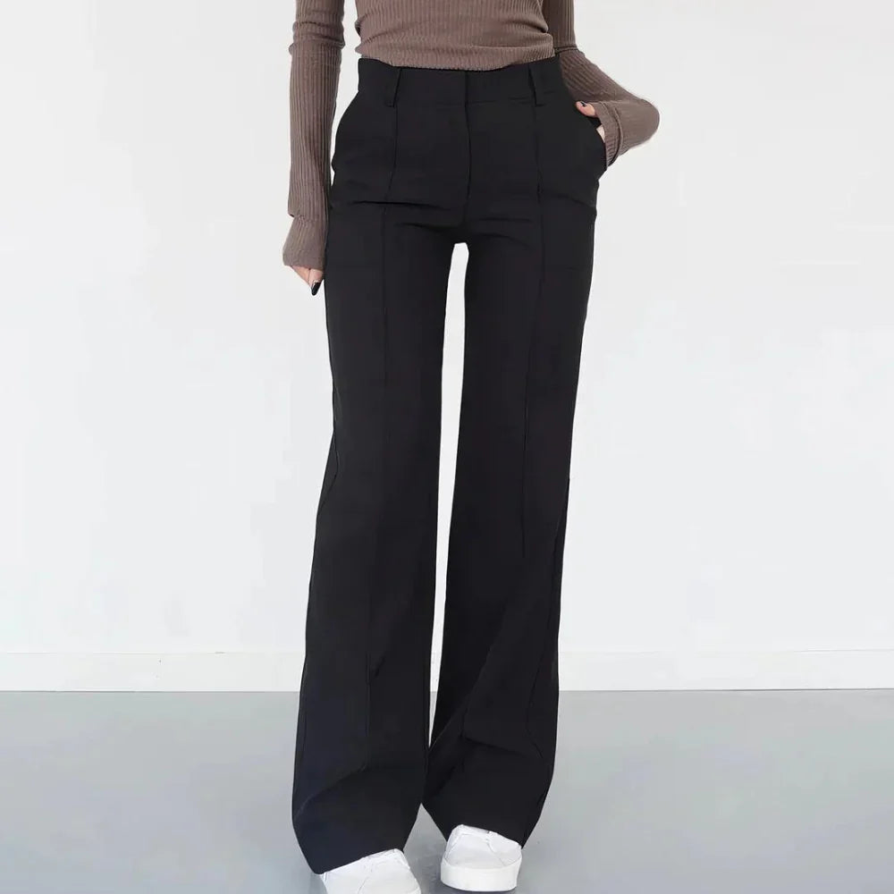 Griselva – Elegante High-Waist-Hose mit weitem Bein