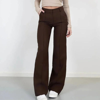 Griselva – Elegante High-Waist-Hose mit weitem Bein
