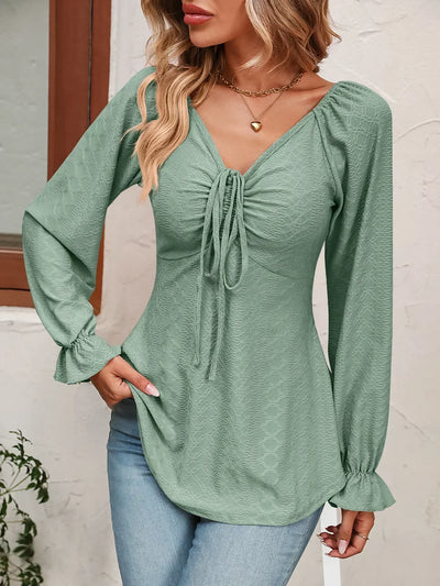 Rebekah | Frühling/Sommer A-Linien-Bluse mit Kordelzug