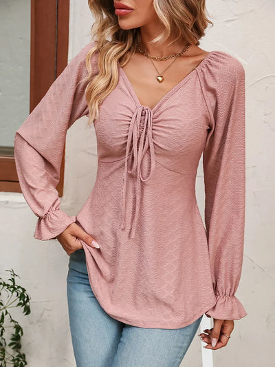 Rebekah | Frühling/Sommer A-Linien-Bluse mit Kordelzug