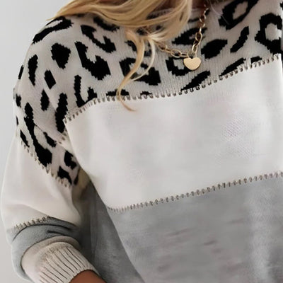 Laura™ | Lässiger Pullover im Leopardenmuster