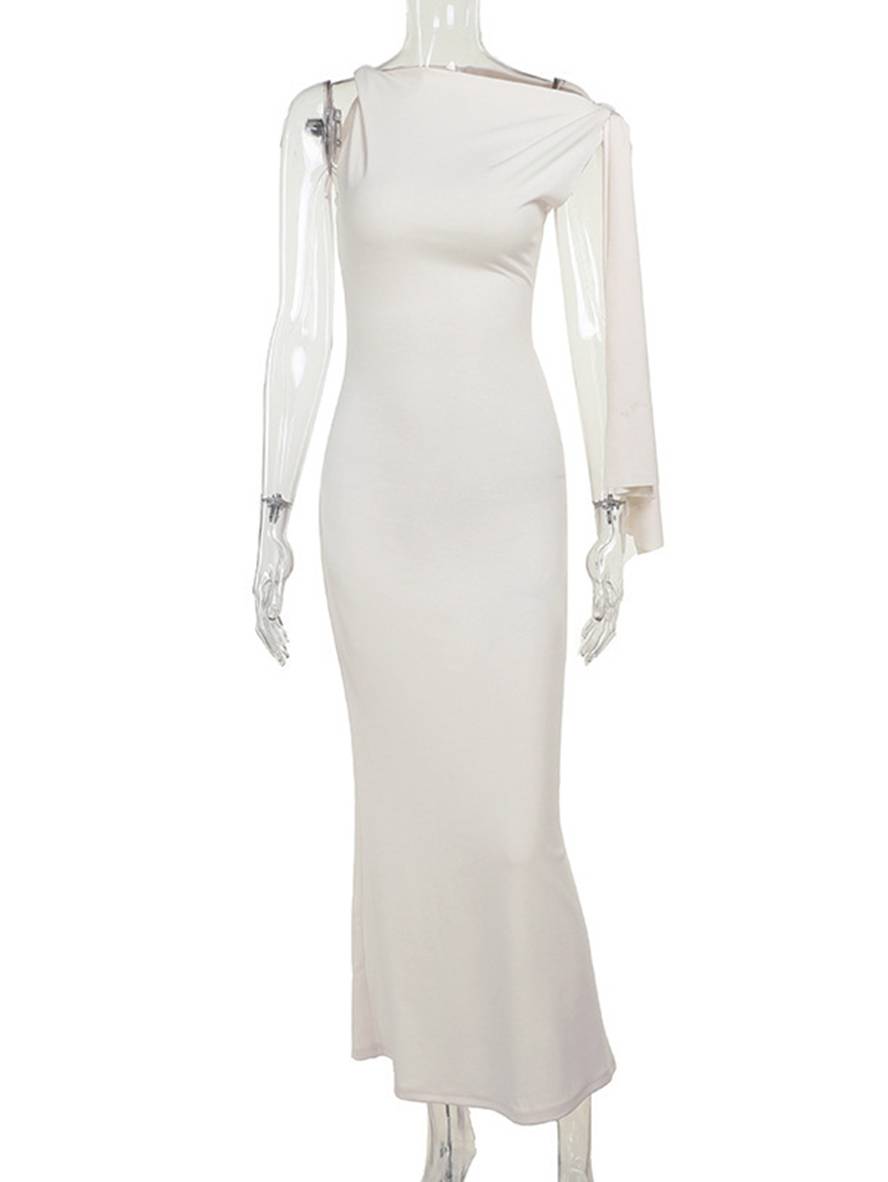 ELEA – Einseitiges Bodycon-Maxikleid für Damen