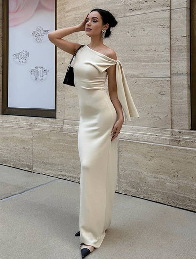 ELEA – Einseitiges Bodycon-Maxikleid für Damen