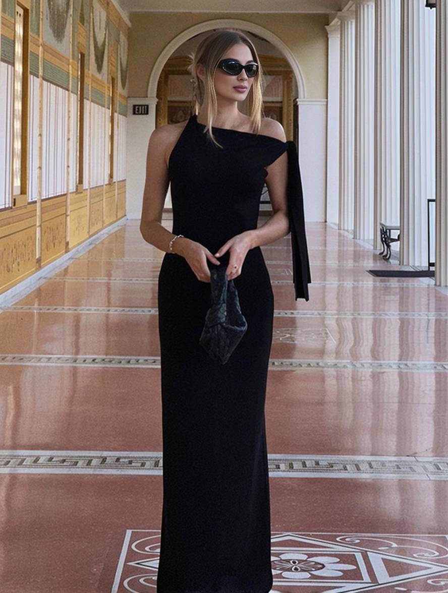 ELEA – Einseitiges Bodycon-Maxikleid für Damen