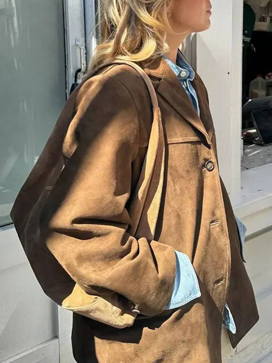 Elvia- Wildleder Blazer Jacke