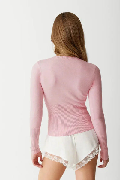Avelena | Elfenbein Sommer Strickjacke Damen