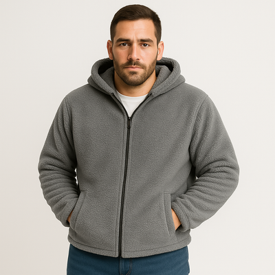 Falko | Fleecegefütterte Winterjacke mit Kapuze für Herren