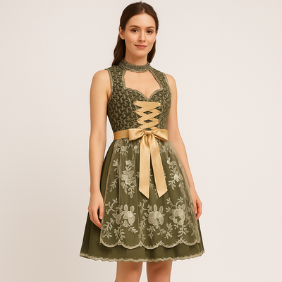 Oktoberfest Dirndl Damen – Mit Schürze