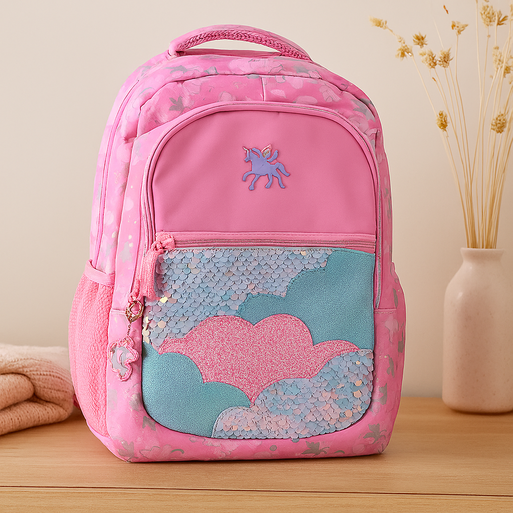 Süßer Rucksack mit Cartoon-Katze und Panda – Kinder-Schultasche für Mädchen mit gepolsterten Trägern