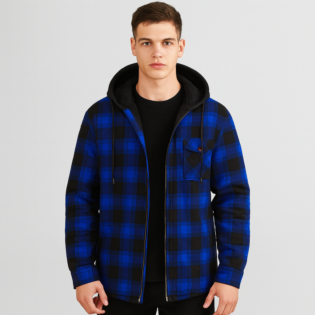 Johan | Gefüttertes Winter-Kapuzenhemd für Herren