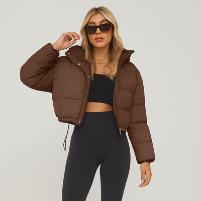 Alora | Winterjacke mit plissiertem Kordelzug