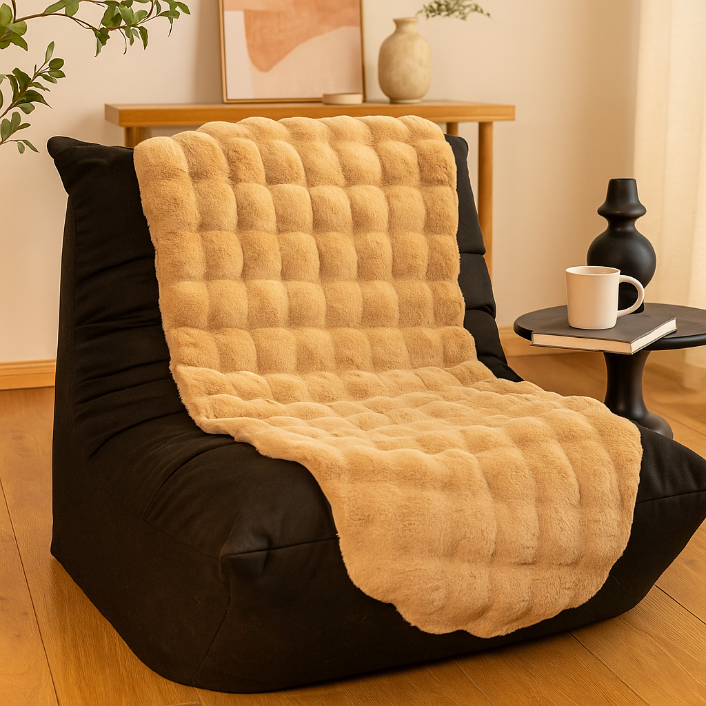 CloudHaven – Ultraweiches Plüschdecke mit rutschfester Rückseite