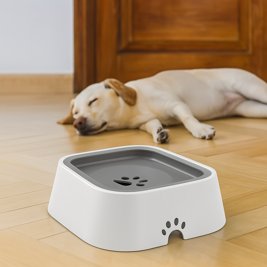 PawSip – Tropfwasserfeste flüssige Wasserschale für Hunde und Katzen