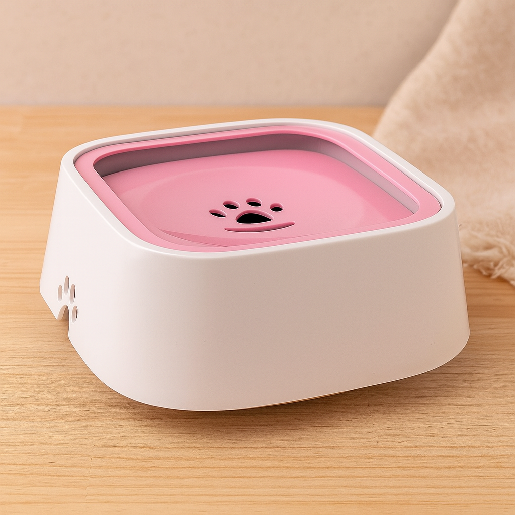 PawSip – Tropfwasserfeste flüssige Wasserschale für Hunde und Katzen