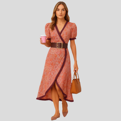 Cristy Romantisches Pink Maxikleid – Elegantes, fließendes Kleid für besondere Anlässe