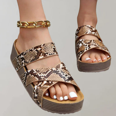 Orthopädische plateau sandalen damen bequem