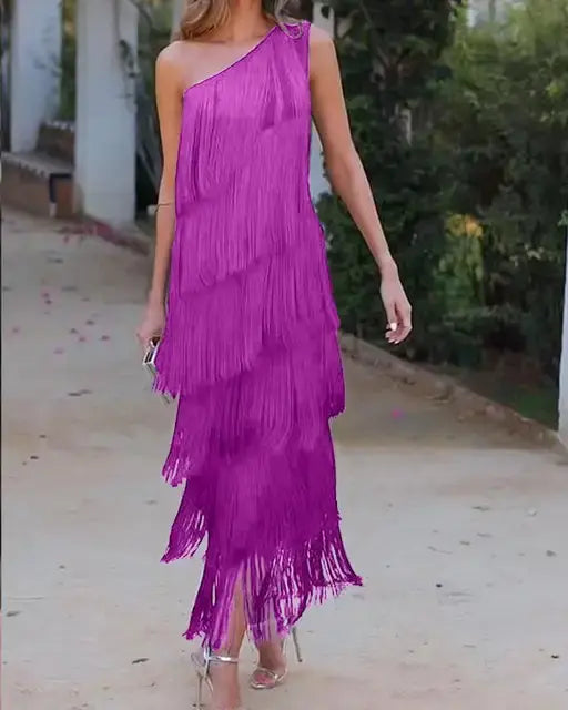 Andalusisches Kleid mit Fransen