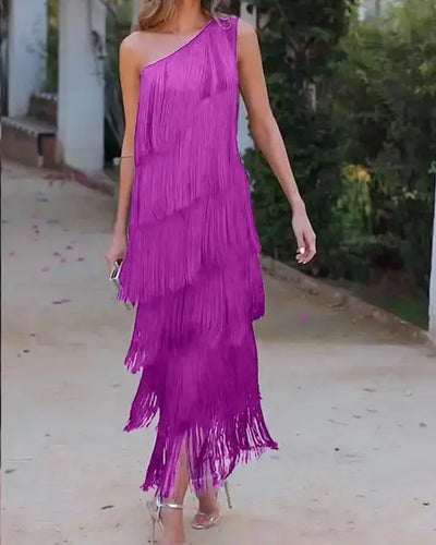 Andalusisches Kleid mit Fransen