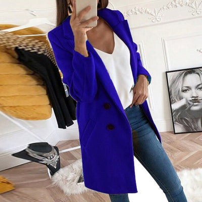 Avelena | Neue Mode Langärmlige Straßenkleidung Wollblazer