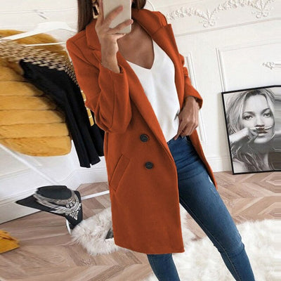 Avelena | Neue Mode Langärmlige Straßenkleidung Wollblazer