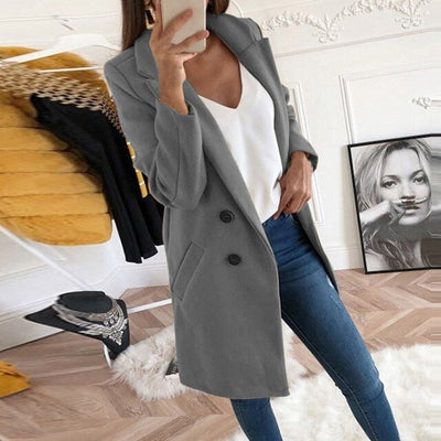 Avelena | Neue Mode Langärmlige Straßenkleidung Wollblazer