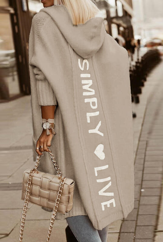 Avelena | Kapuzen-Sweatjacke mit Simply Live Print