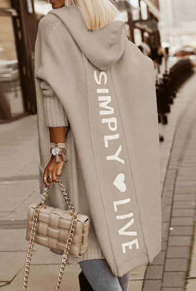 Avelena | Kapuzen-Sweatjacke mit Simply Live Print