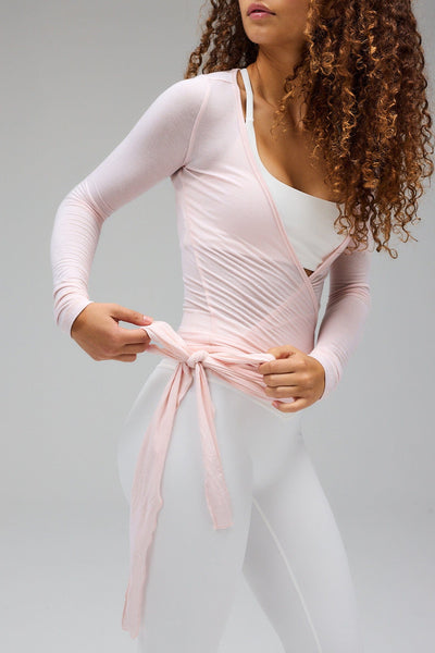 Wickelbluse - Sanftes Pink