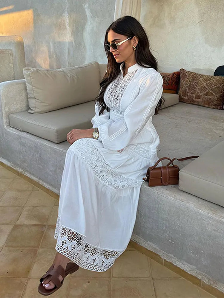 Boho-Maxikleid mit Spitze | Romantisch und Leicht | Eleganter Stil