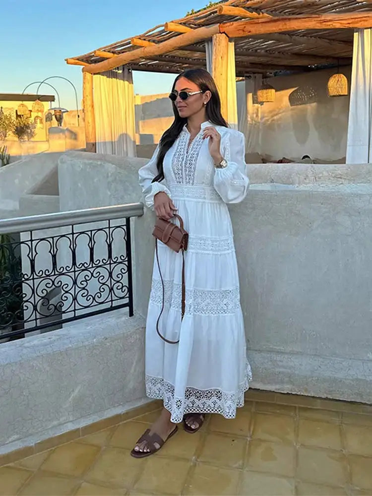 Boho-Maxikleid mit Spitze | Romantisch und Leicht | Eleganter Stil
