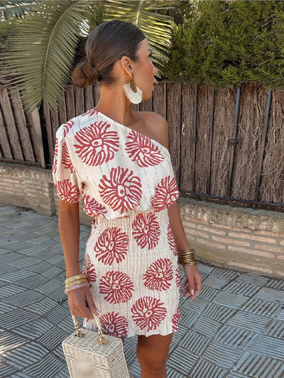 Evangelique – Stilvolles One-Shoulder-Minikleid