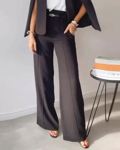 Emily | Stilvolles 3-teiliges Set mit Hose, Top und Schalärmeln